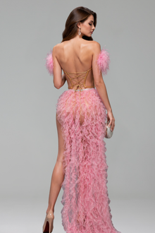 Enchanted Ruffle Couture Gown - LAROSABRIDE