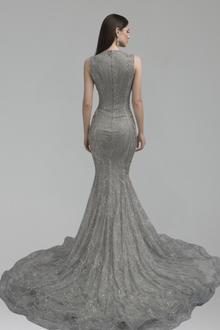 Sequin Mermaid Dress with Intricate Beading - LAROSABRIDE