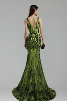Ornate Embellished Mermaid Evening Gown - LAROSABRIDE