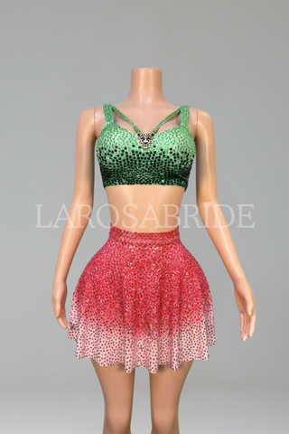 Crystal Mosaic Two-Piece Set