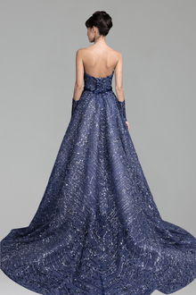 Detachable Sleeves A-Line Dress - LAROSABRIDE