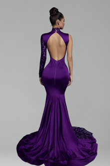 Embroidered One-Shoulder Gown - LAROSABRIDE