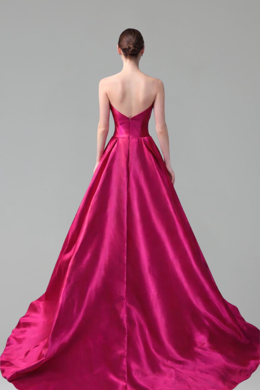 Strapless Beaded A-Line Dress-Larosabride