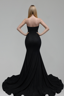Strapless Beaded Corset Mermaid Gown - LAROSABRIDE