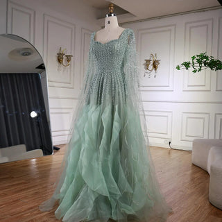 Ships in 2 to 5 Days -Elegant Beaded A-Line Evening Dress – 2025 Formal Party Gown