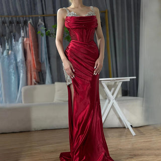 Draped Satin Corset Gown