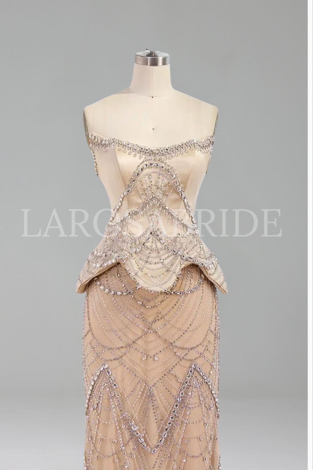 Luxury Beaded Mermaid Evening - LAROSABRIDE