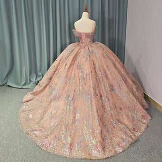 Shiny Sweetheart Empire Quinceañera Dress