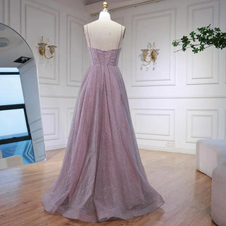 Dusty-Lilac Sparkle Gown