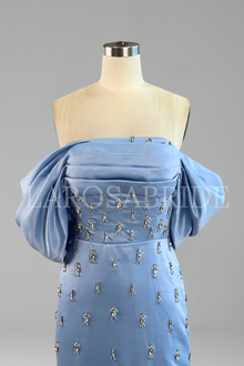 Crystal Beaded Mermaid Dress - LAROSABRIDE