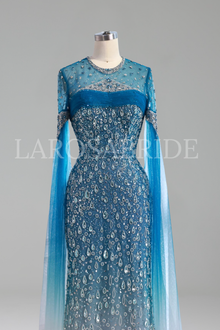 Arabic Gradient Green Beaded Mermaid - LAROSABRIDE