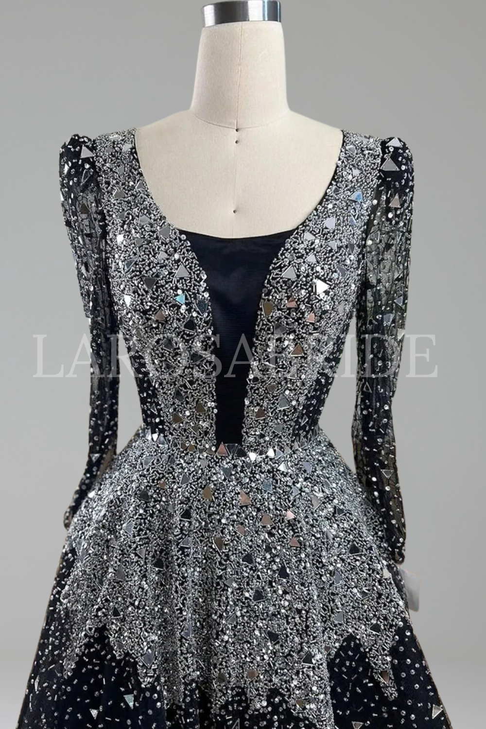 Midnight Mirror Gown - LAROSABRIDE