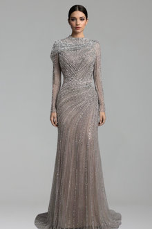 Sparkle Beaded Mermaid Dress-Larosabride