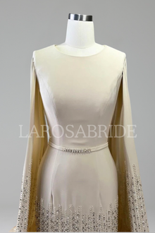Ivory Ruffle Elegance-Larosabride