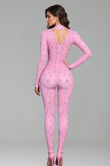 Crystal Cutout Sheer Catsuit - LAROSABRIDE