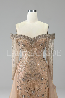 Beaded Mermaid Dress - LAROSABRIDE