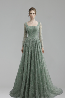 Embroidered Regal A-Line Gown-Larosabride