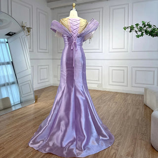 Shimmer-Blush Mermaid Gown