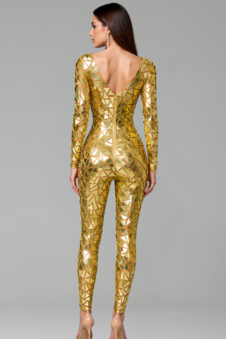 Geometric Mirror Jumpsuit