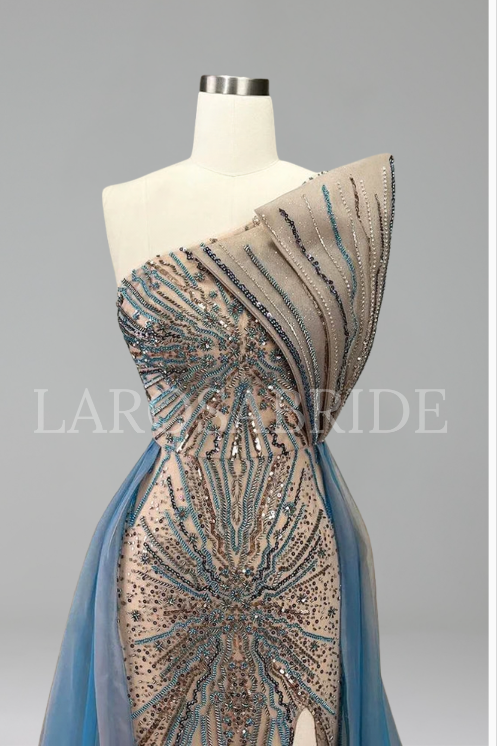Celestial Blue Gown - LAROSABRIDE