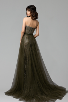 Mermaid Dress With Detachable Overskirt - LAROSABRIDE
