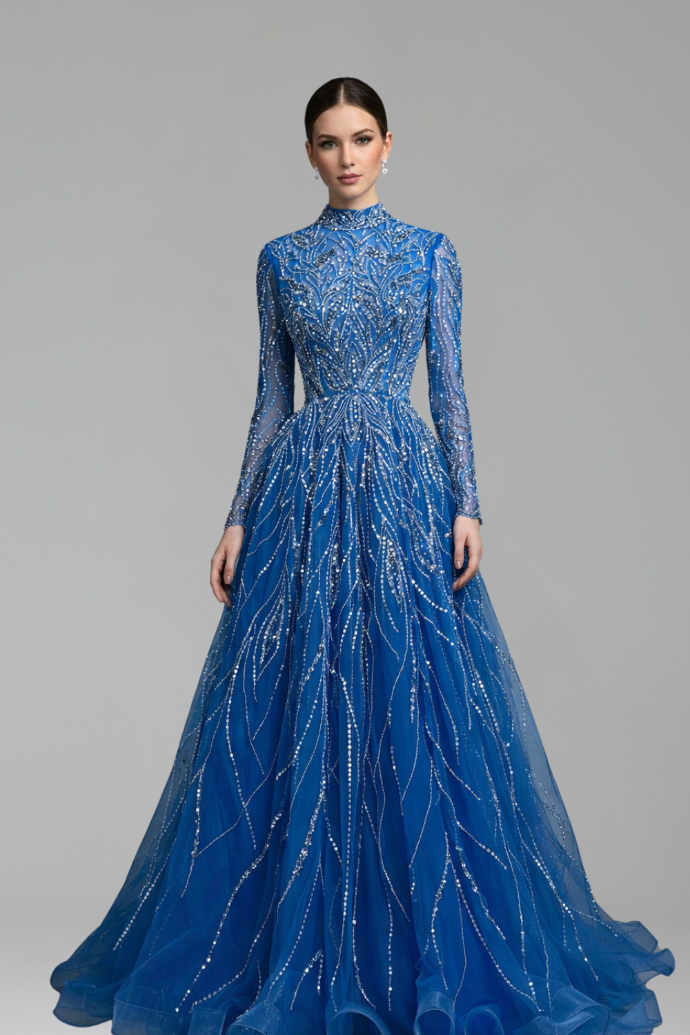 A-Line Beaded Dress-Larosabride