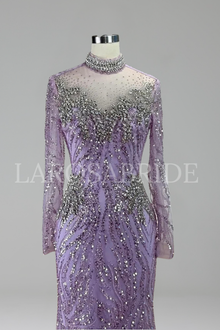 Luxury Silver Nude Beaded Arabic - LAROSABRIDE