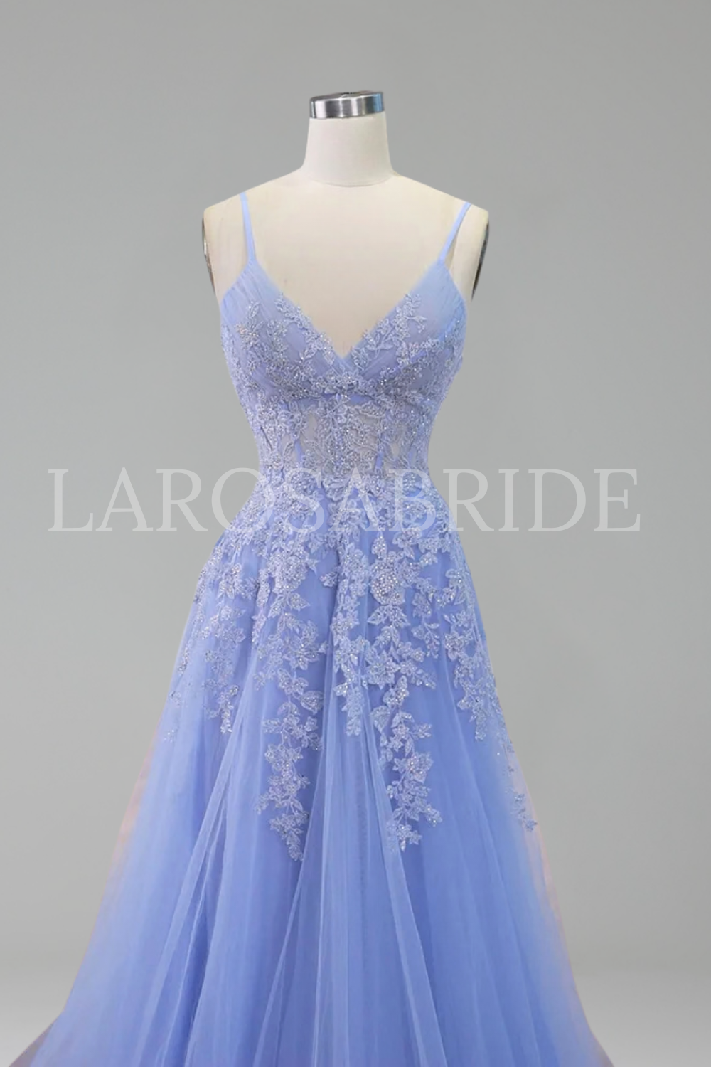 Dress with Spaghetti Straps - LAROSABRIDE