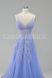 Dress with Spaghetti Straps - LAROSABRIDE