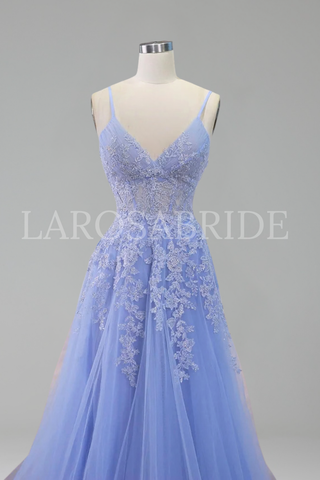 Dress with Spaghetti Straps - LAROSABRIDE