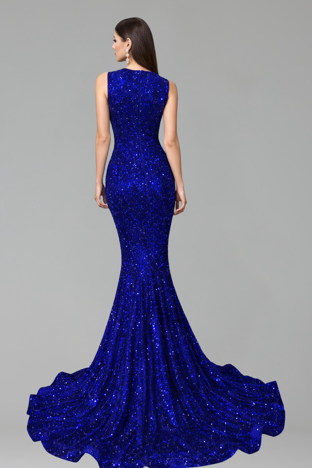 Black Beaded Mermaid Evening Dress - LAROSABRIDE