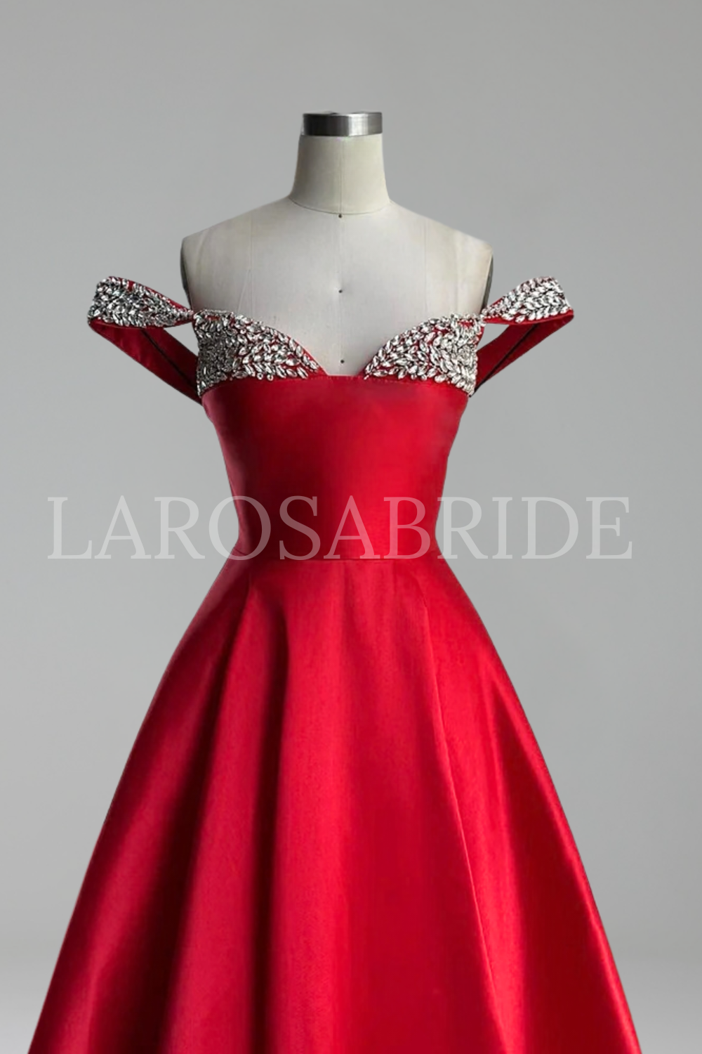 A Line Prom Dress Spaghetti Strap - LAROSABRIDE