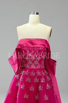 Embellished Yellow A-Line Gown-Larosabride