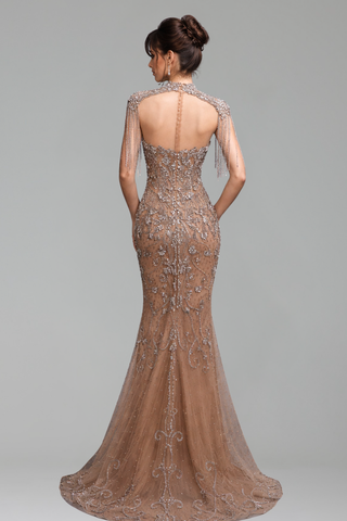 Tassel Beaded Mermaid Dress