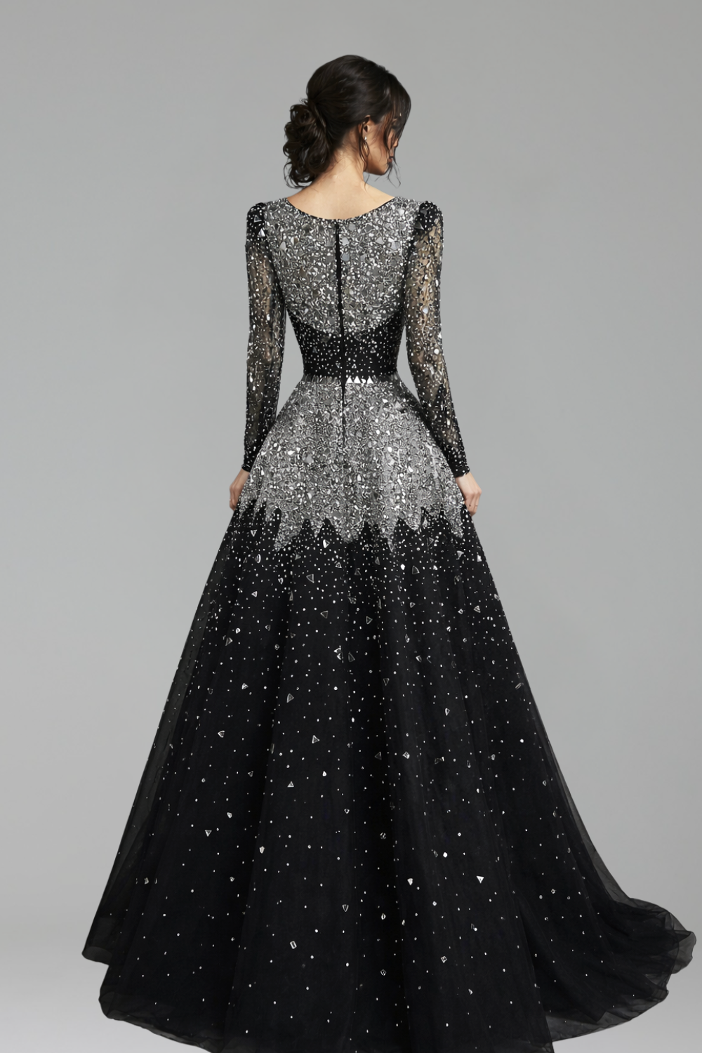 Midnight Mirror Gown - LAROSABRIDE