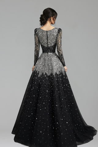 Midnight Mirror Gown - LAROSABRIDE