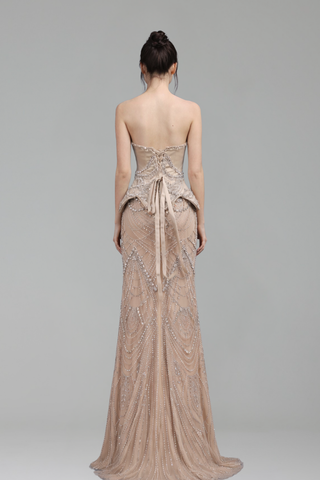 Luxury Beaded Mermaid Evening - LAROSABRIDE