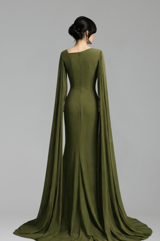 Green Beaded Customized Stretch