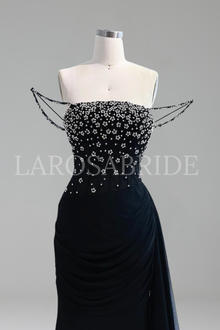 Mermaid Prom Dress with Spaghetti Straps - LAROSABRIDE