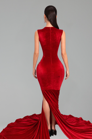 High Slit Beaded Mermaid