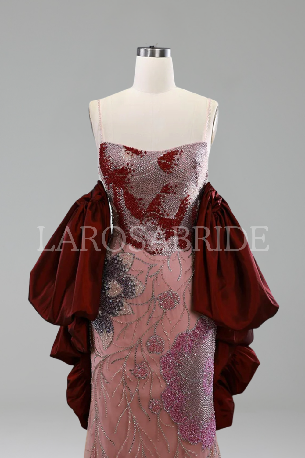 Cape Sleeves Evening Dress-Larosabride
