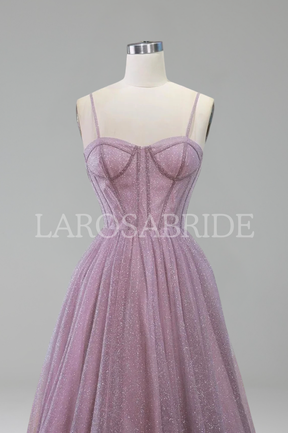 Dusty-Lilac Sparkle Gown-Larosabride