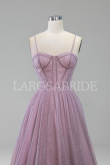 Dusty-Lilac Sparkle Gown-Larosabride