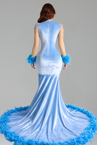 Feather Cuff Beaded Mermaid