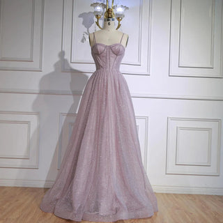 Dusty-Lilac Sparkle Gown