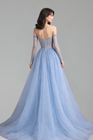 Mermaid Dress with Overskirt - LAROSABRIDE