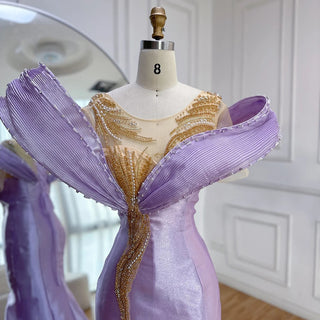 Shimmer-Blush Mermaid Gown