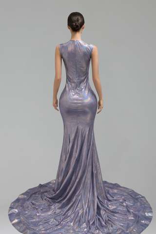 Beaded Mermaid Evening Gown