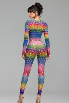 Rainbow Crystal Embellished Two Piece Set - LAROSABRIDE