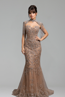 Tassel Beaded Mermaid Dress - LAROSABRIDE